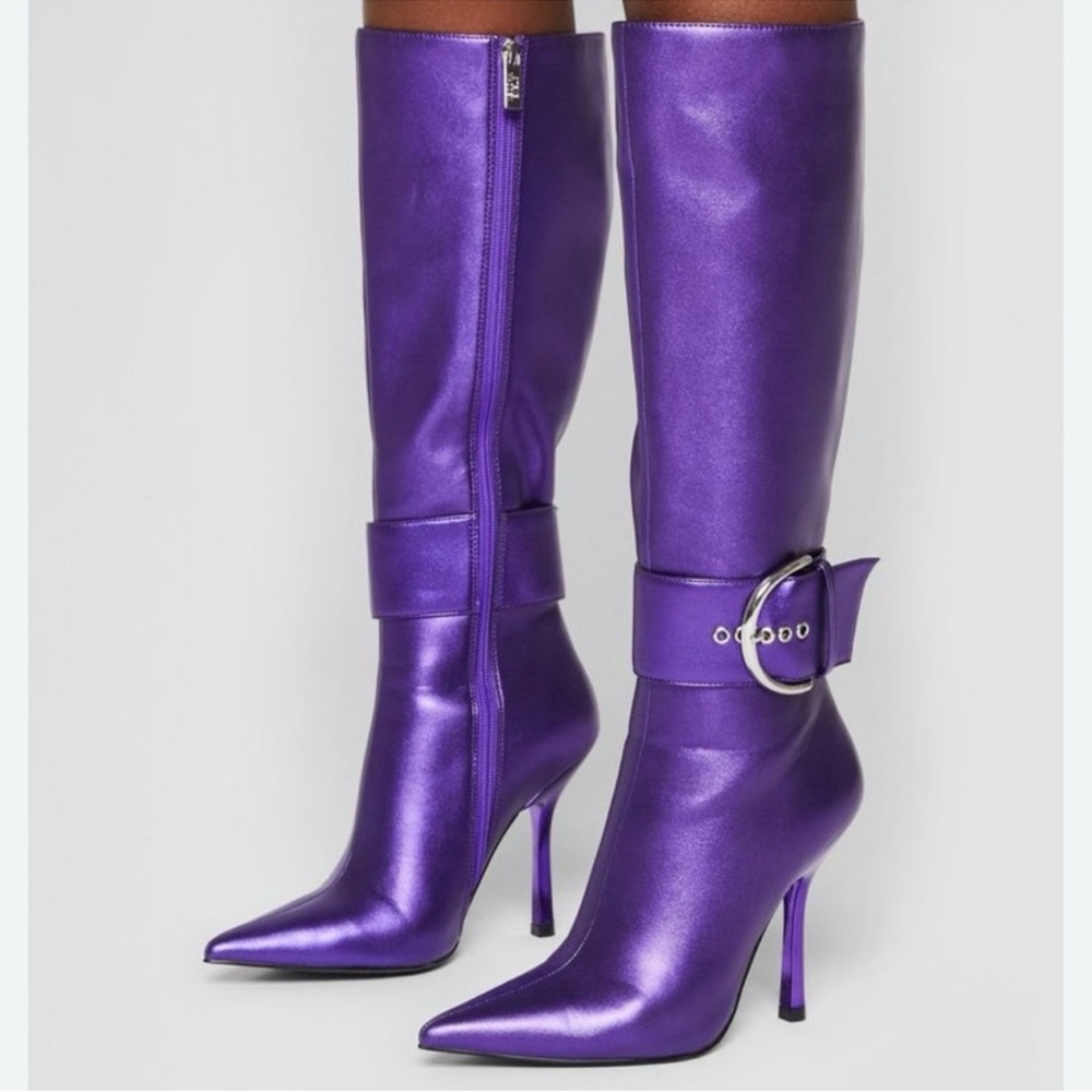 Steve Madden Priyanka Purple Heeled Boots